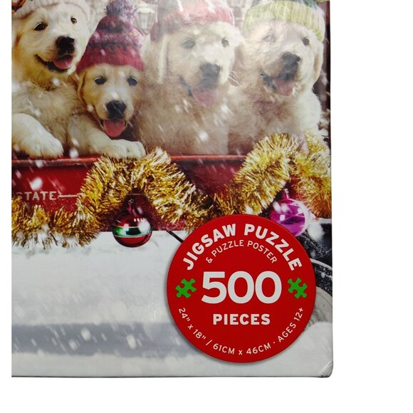 Avanti Christmas Puppies 500-Piece Jigsaw Puzzle 24x18 Inches - Picture 2 of 5